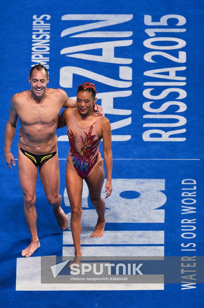 FINA 2015 World Championships. Synchronized swimming. Mixed duet. Free routine. Finals