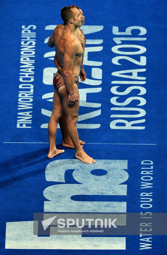 FINA 2015 World Championships. Synchronized swimming. Mixed duet. Free routine. Finals