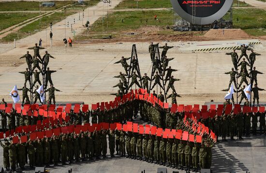 Rehearsal of International Army Games 2015