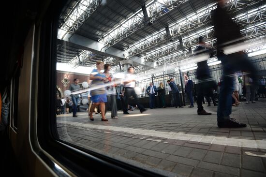 Moscow-Voronezh double-decker train hits the railways