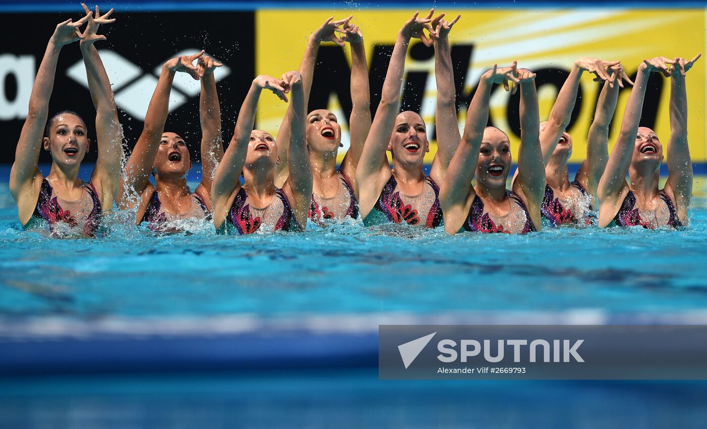 2015 FINA World Championships. Synchronized swimming. Women's team free final