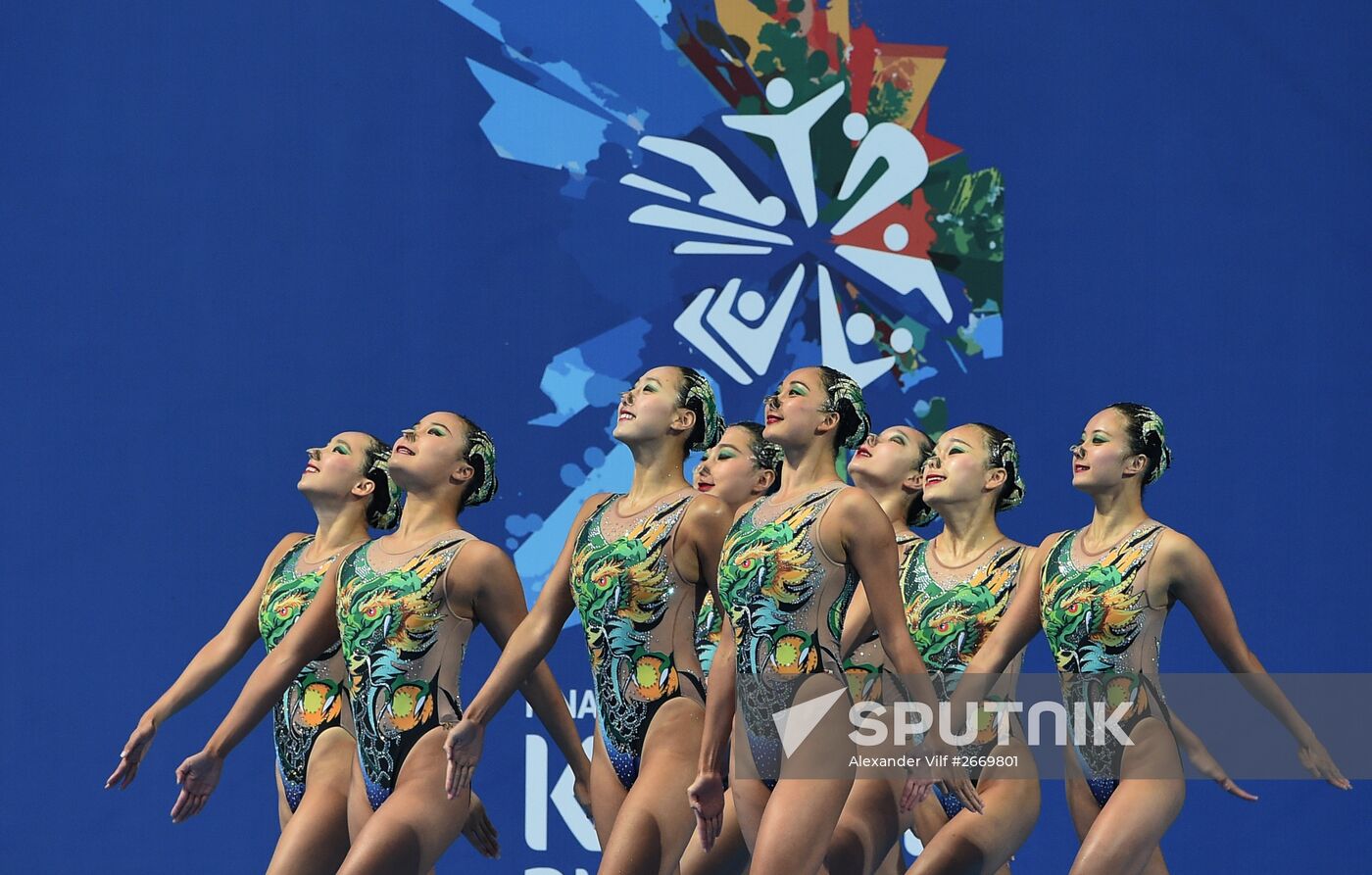 2015 FINA World Championships. Synchronized swimming. Women's team free final