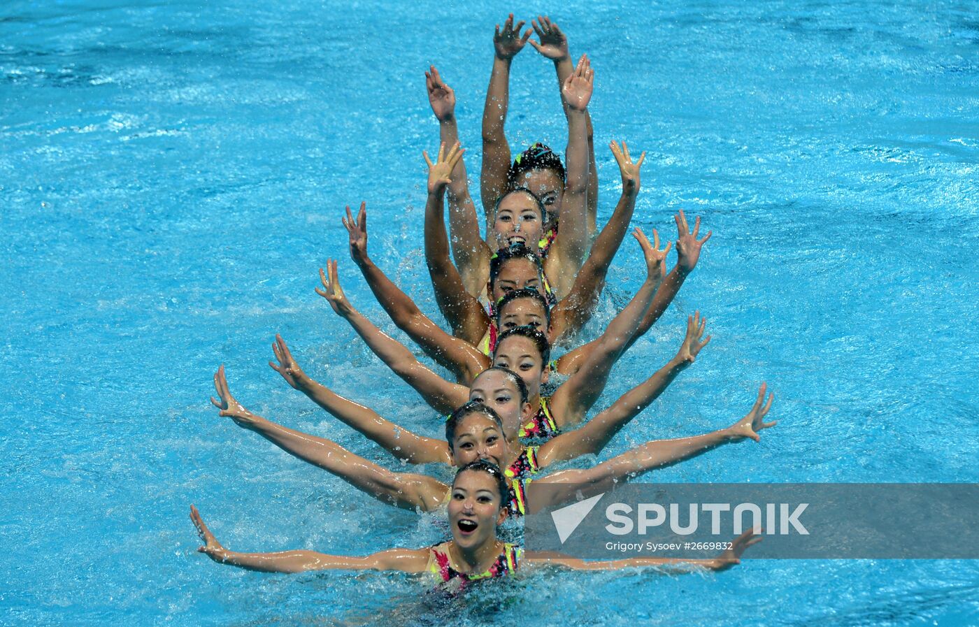 2015 FINA World Championships. Synchronized swimming. Women's team free final