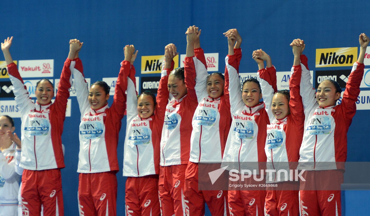 2015 FINA World Championships. Synchronized swimming. Women's team free final