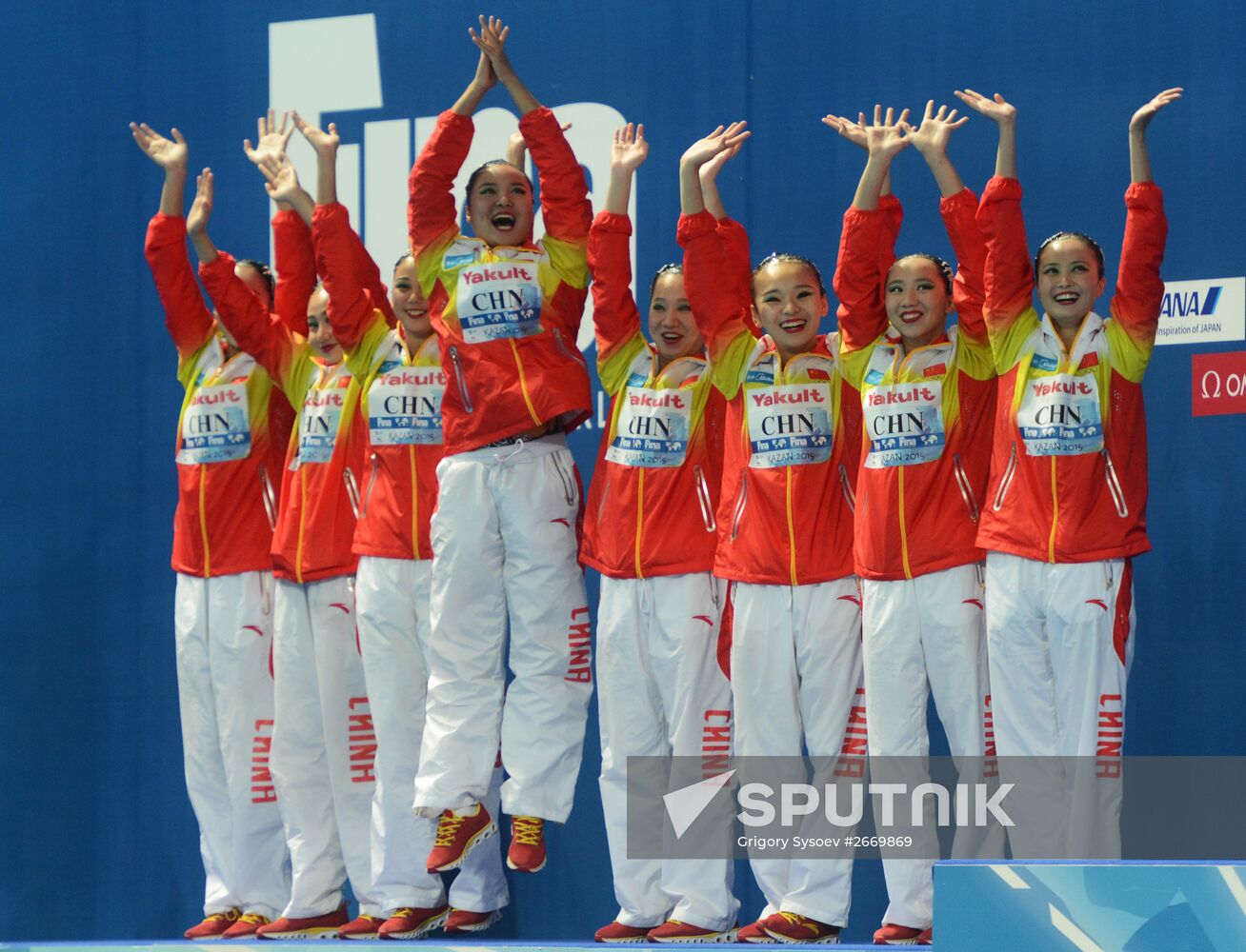 2015 FINA World Championships. Synchronized swimming. Women's team free final