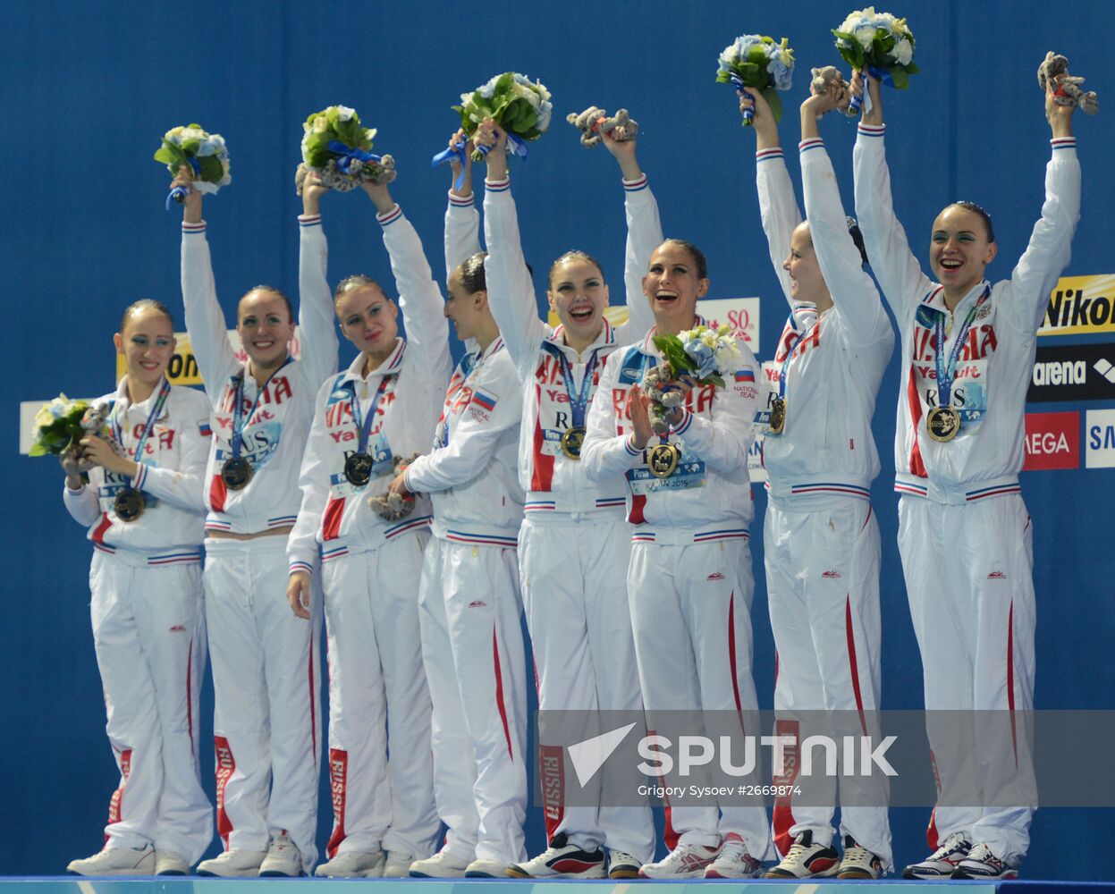 2015 FINA World Championships. Synchronized swimming. Women's team free final