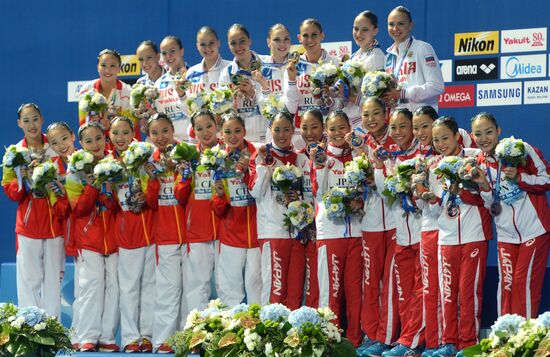 2015 FINA World Championships. Synchronized swimming. Women's team free final