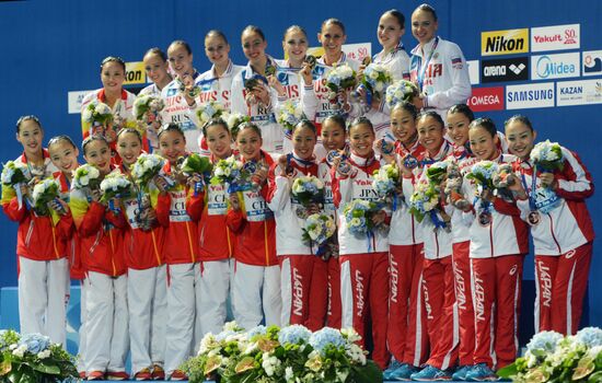 2015 FINA World Championships. Synchronized swimming. Women's team free final