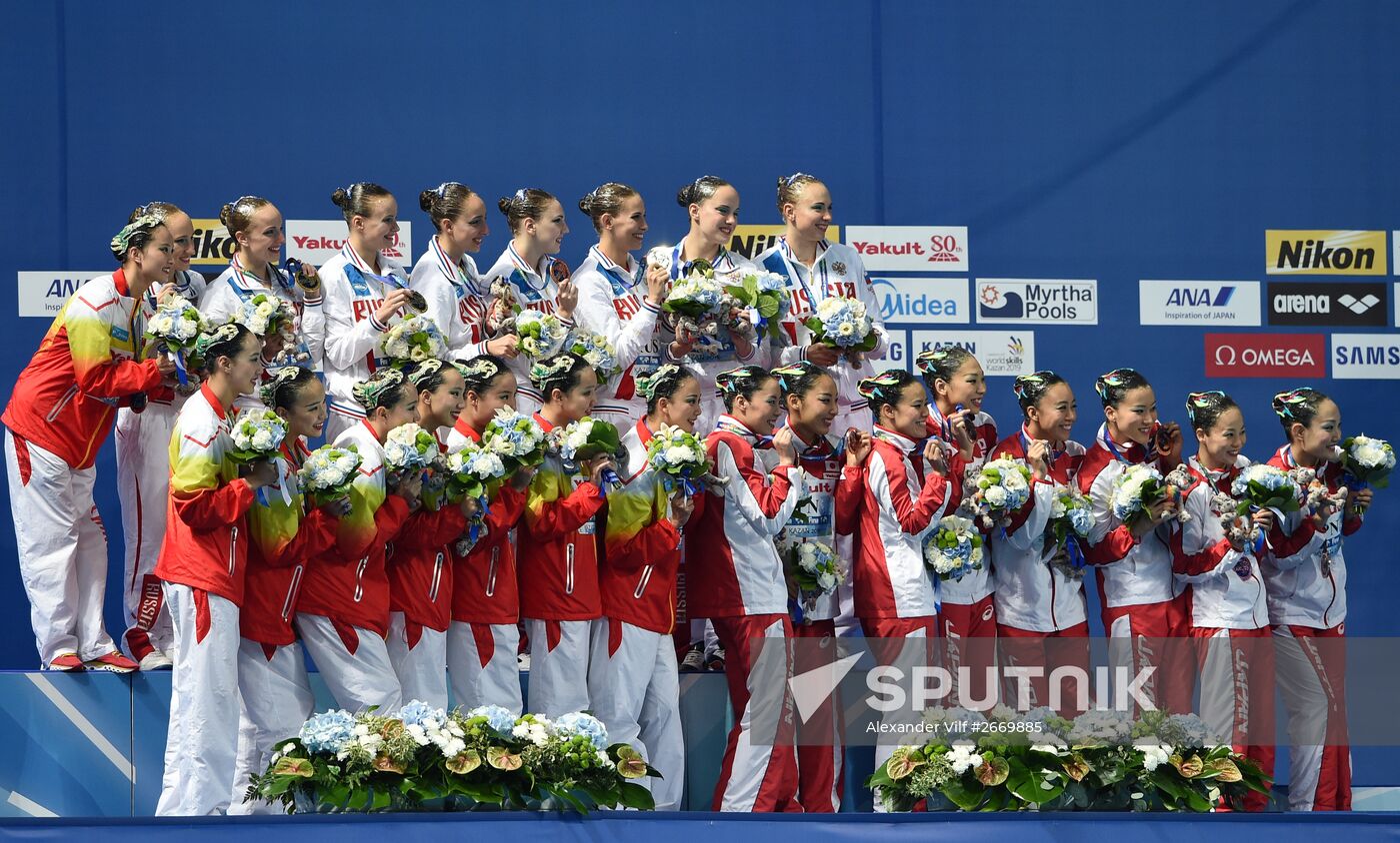 2015 FINA World Championships. Synchronized swimming. Women's team free final