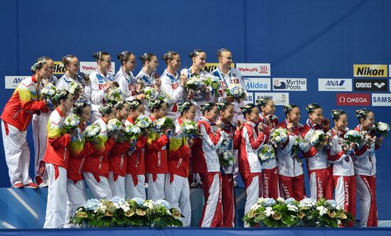 2015 FINA World Championships. Synchronized swimming. Women's team free final