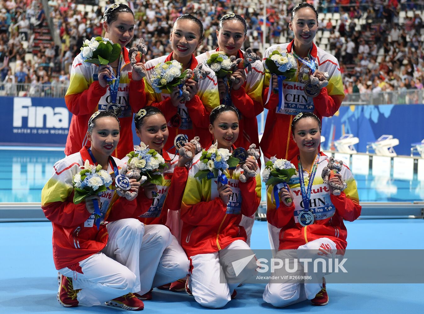 2015 FINA World Championships. Synchronized swimming. Women's team free final