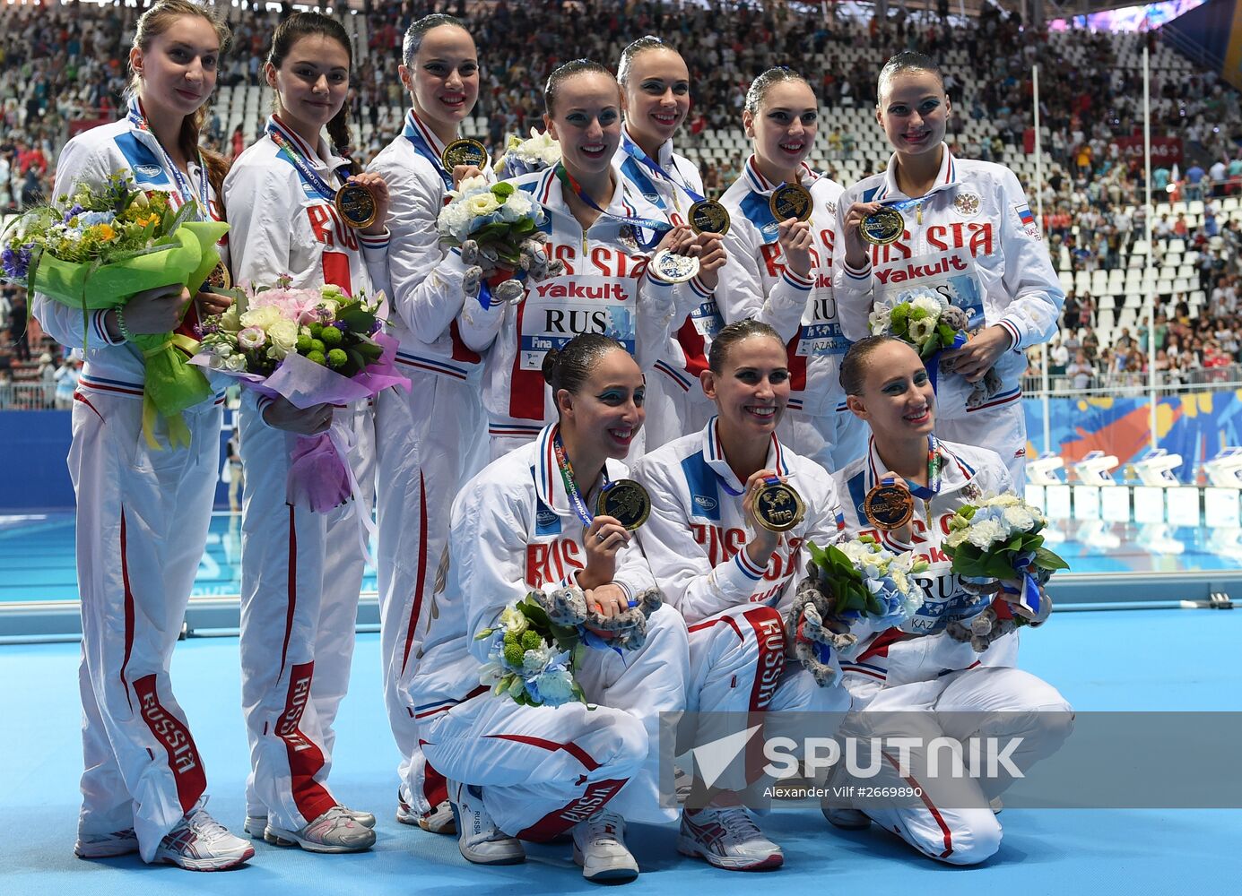 2015 FINA World Championships. Synchronized swimming. Women's team free final