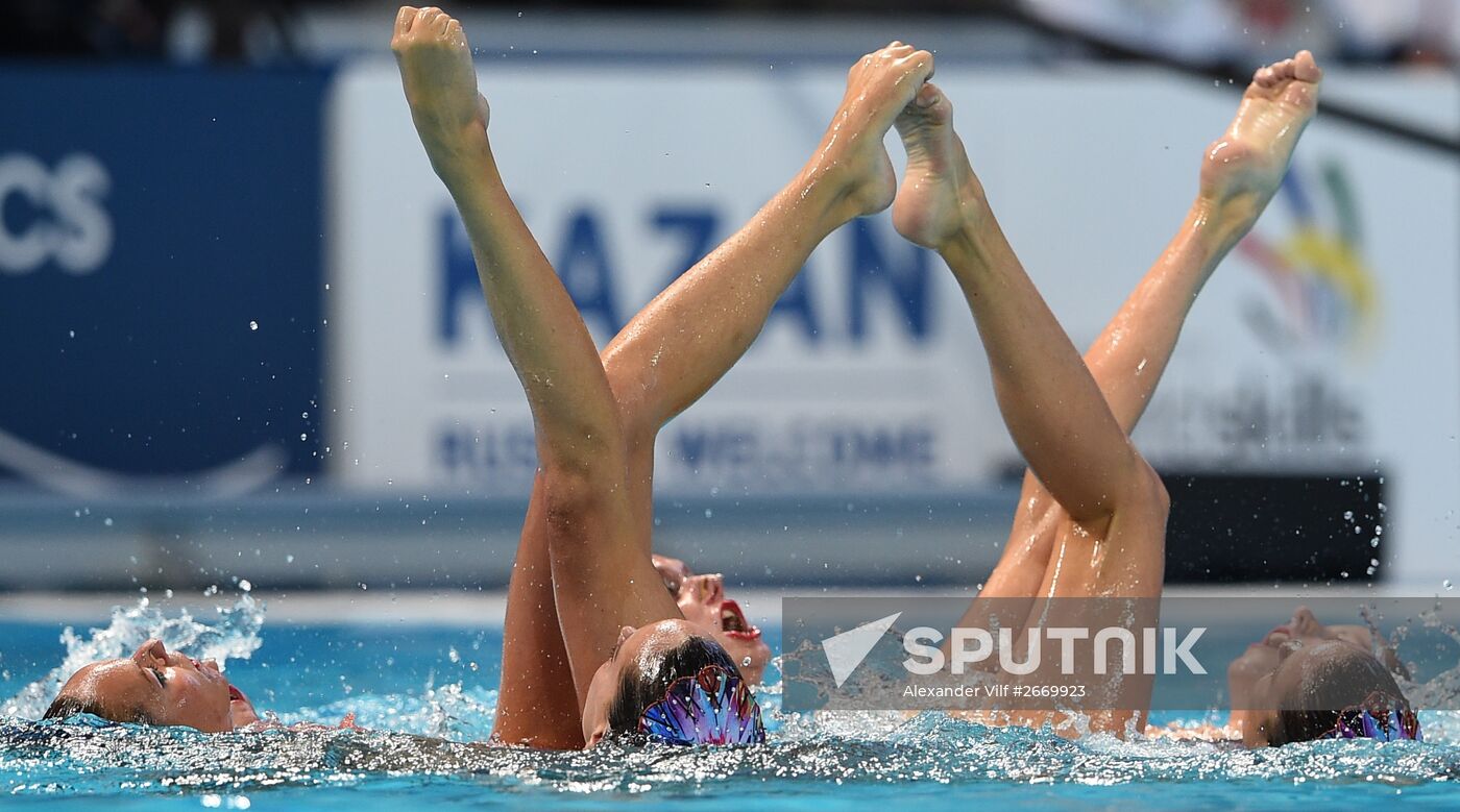 2015 FINA World Championships. Synchronized swimming. Women's team free final