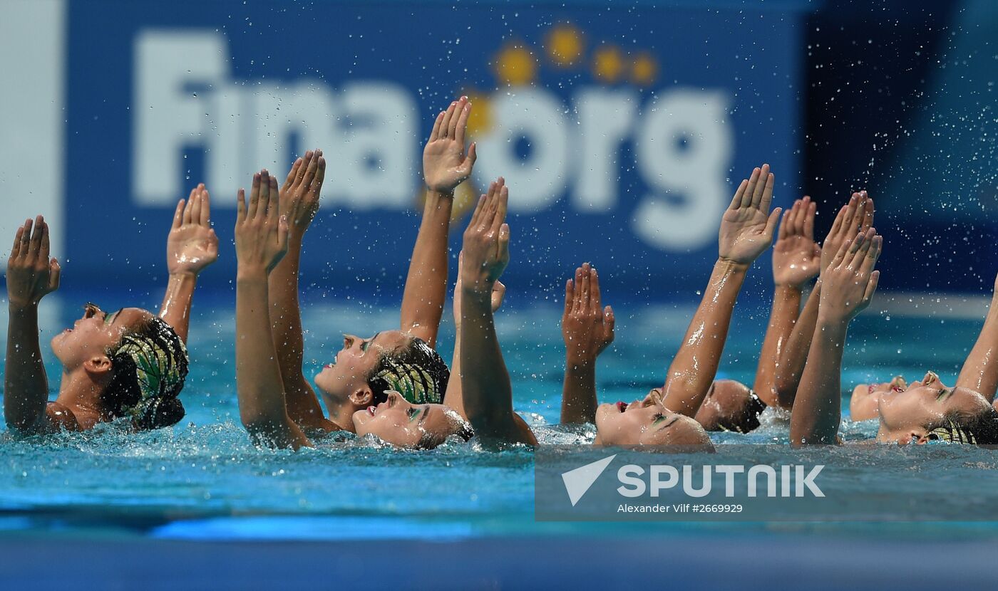 2015 FINA World Championships. Synchronized swimming. Women's team free final