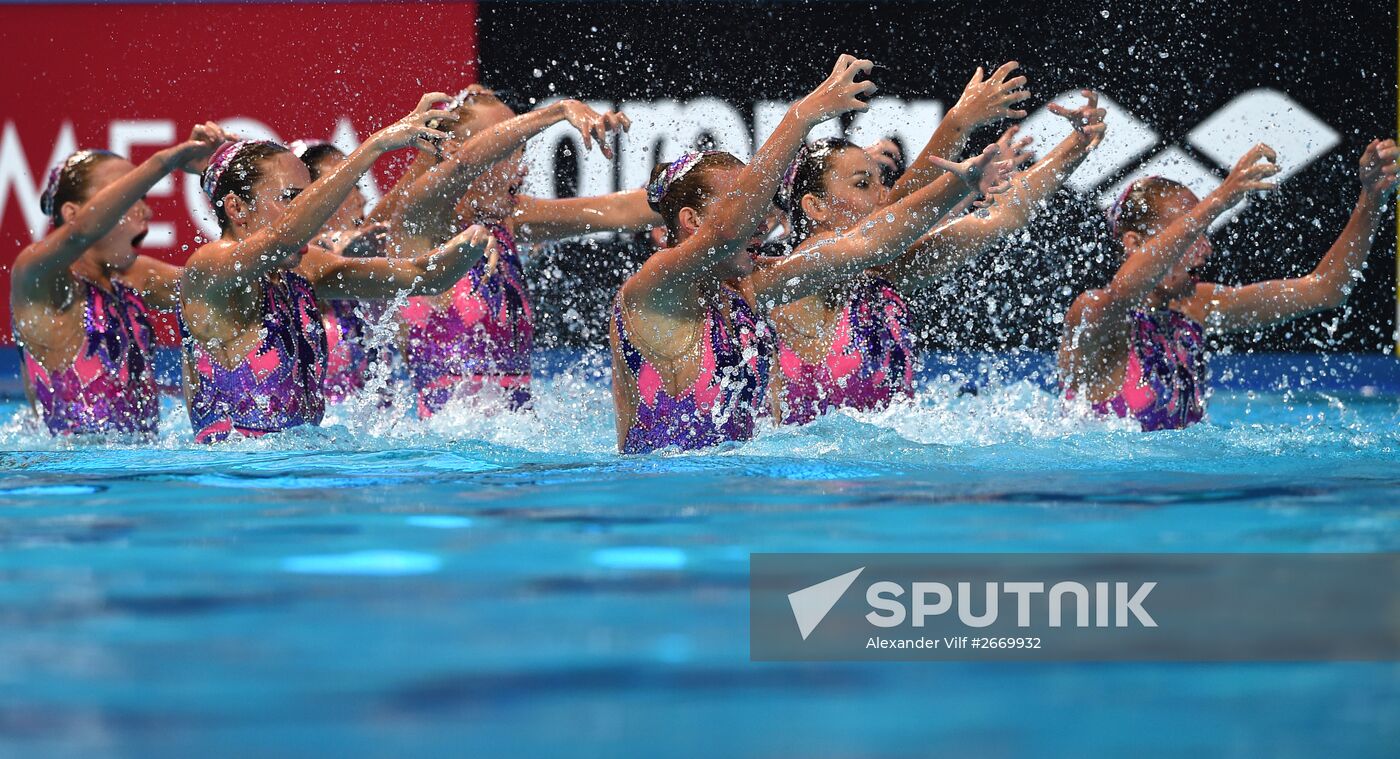 2015 FINA World Championships. Synchronized swimming. Women's team free final