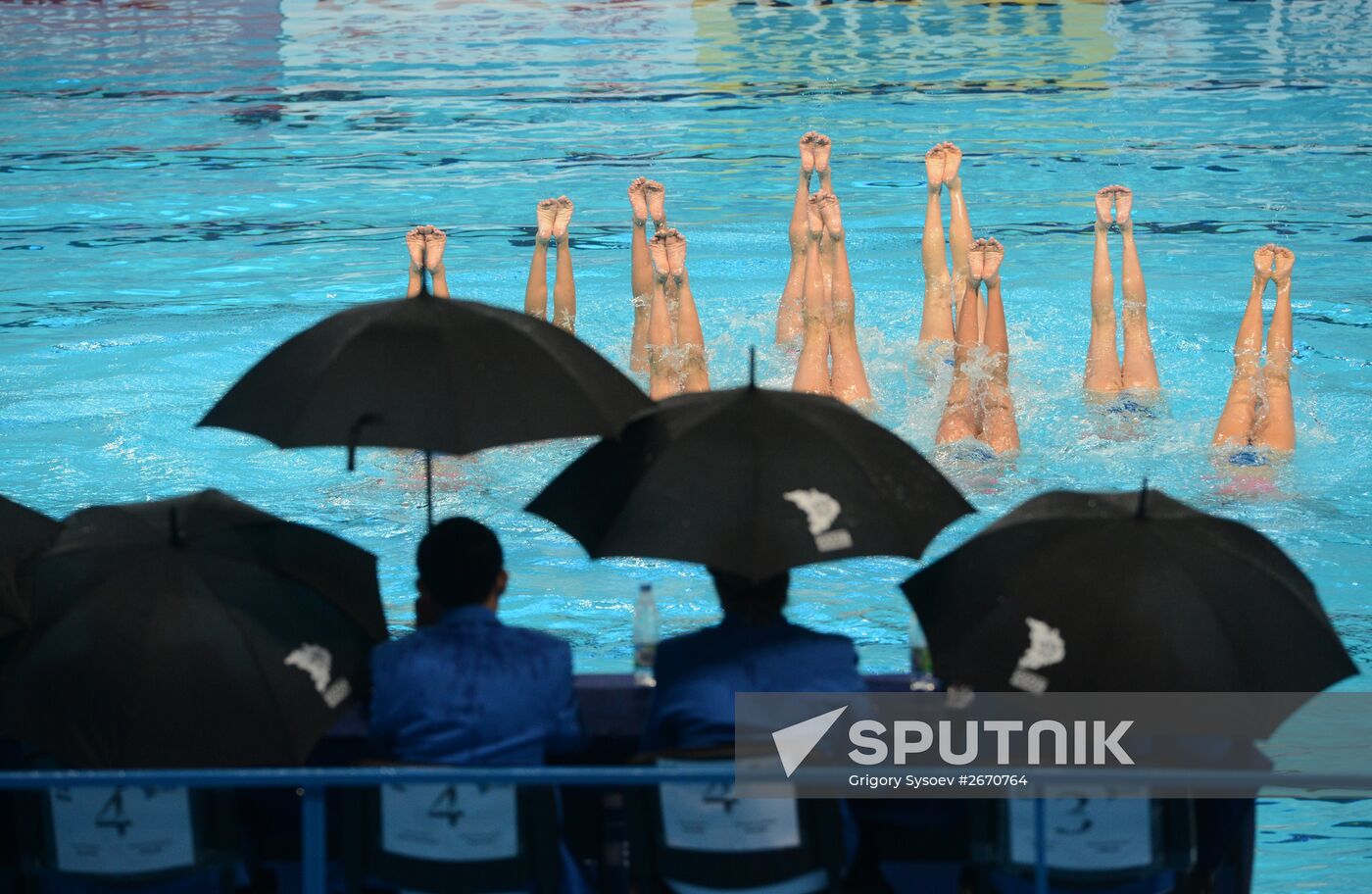 2015 FINA World Championships. Synchronized swimming. Free routine combination final