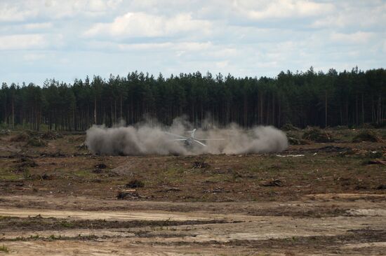 MI-28 helicopter crashes in Ryazan Region