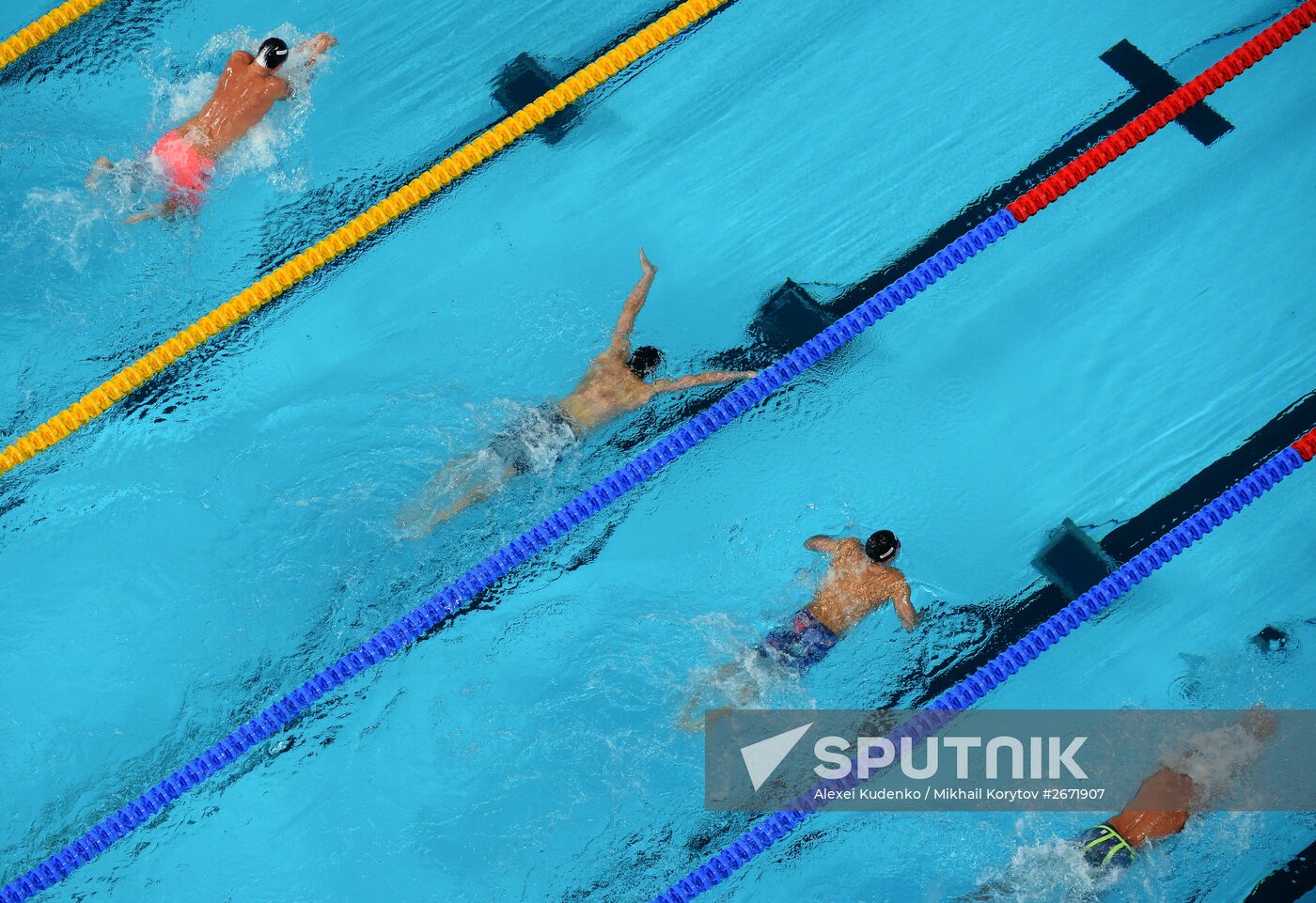 2015 FINA World Championships. Swimming. Day One. Evening Session