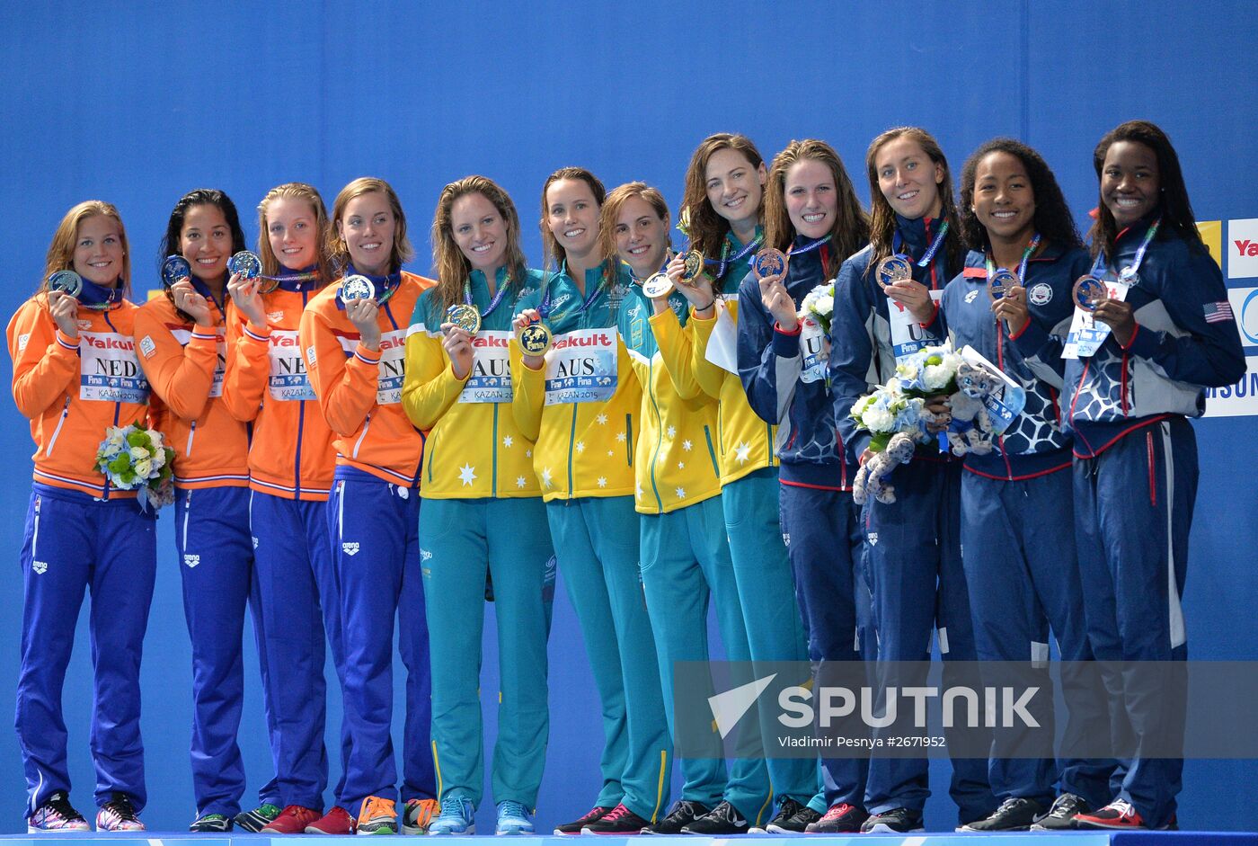 2015 FINA World Championships. Swimming. Day One. Evening Session