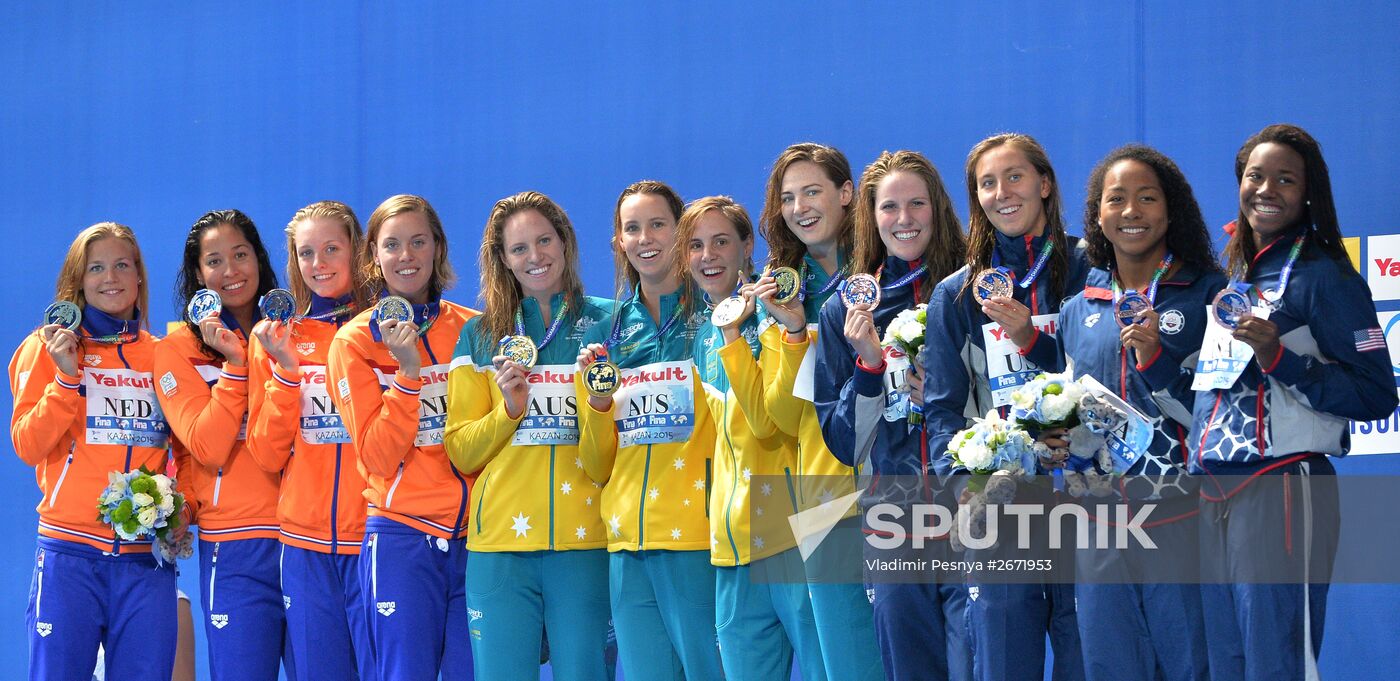 2015 FINA World Championships. Swimming. Day One. Evening Session