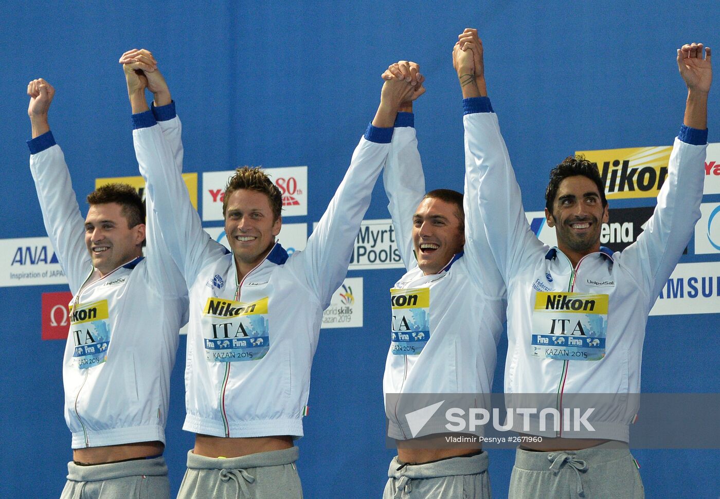 2015 FINA World Championships. Swimming. Day One. Evening Session