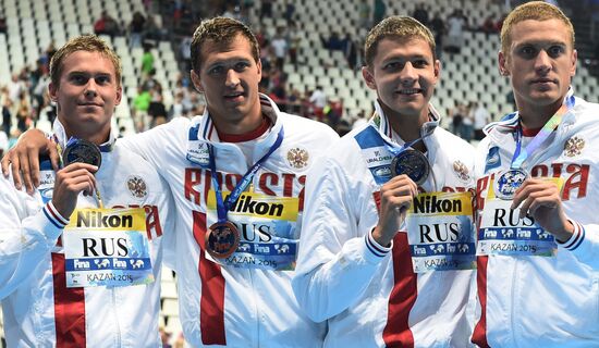 2015 FINA World Championships. Swimming. Day One. Evening Session