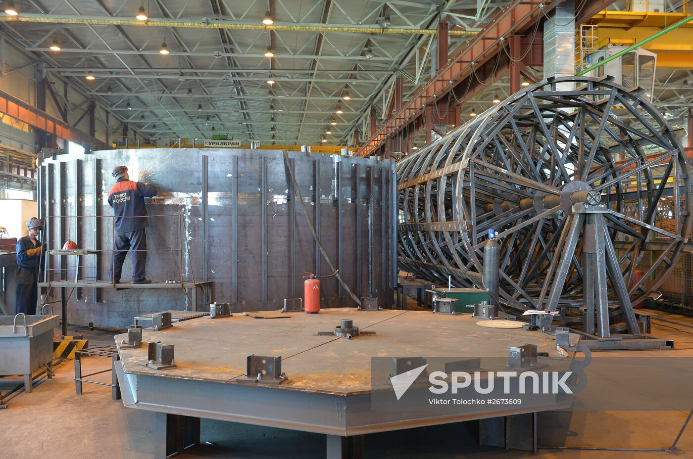 Construction of nuclear power plant in Ostrovets, Belarus