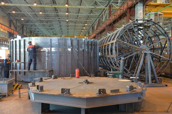 Construction of nuclear power plant in Ostrovets, Belarus