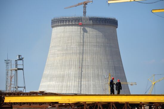 Construction of nuclear power plant in Ostrovets, Belarus