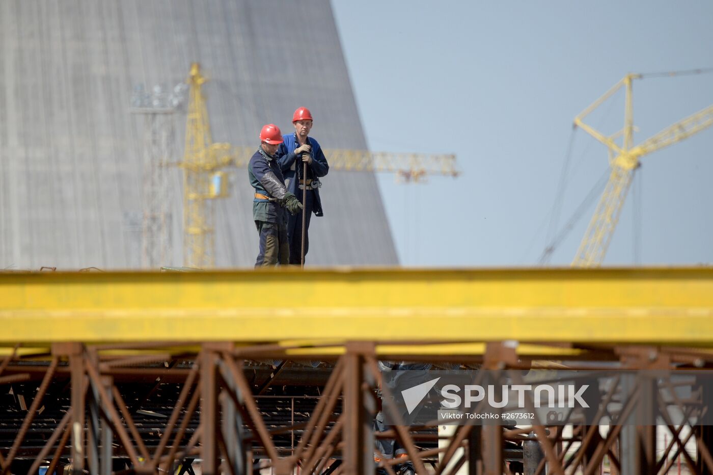 Construction of nuclear power plant in Ostrovets, Belarus