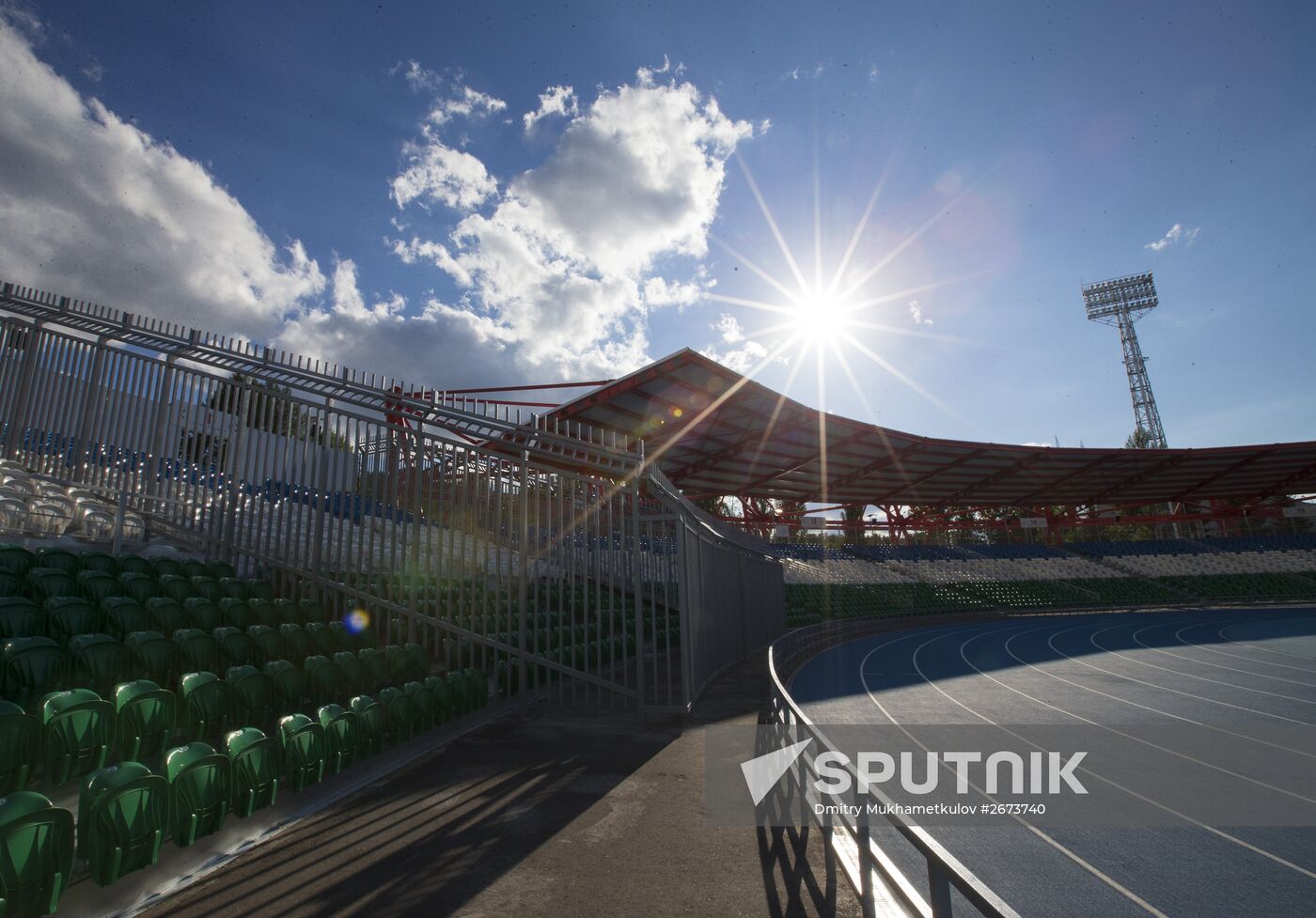 Preparation for opening of Neftyanik Stadium in Ufa