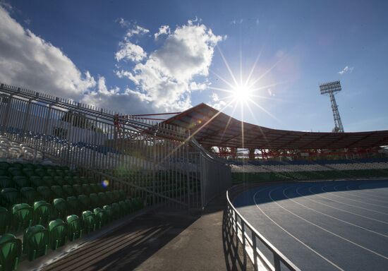 Preparation for opening of Neftyanik Stadium in Ufa