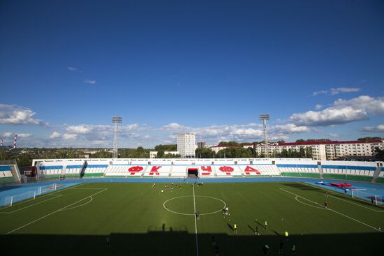 Preparation for opening of Neftyanik Stadium in Ufa