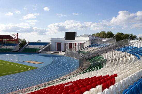 Preparation for opening of Neftyanik Stadium in Ufa