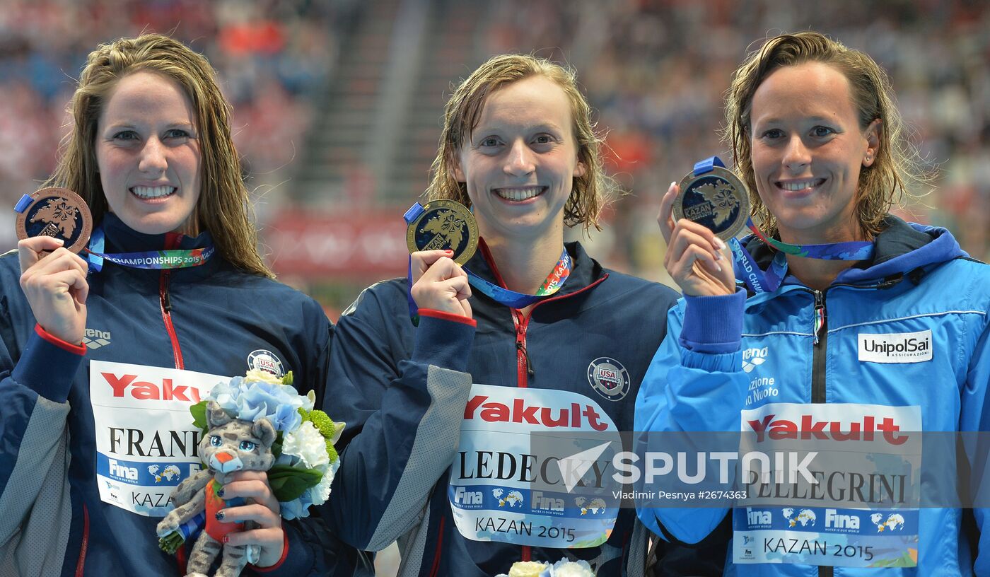 2015 FINA World Championships. Swimming. Day Four. Evening session