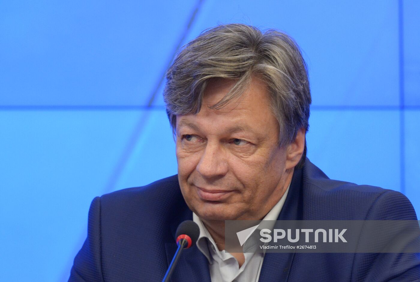 News conference timed to one year's anniversary of death of Andrei Stenin, Rossiya Segodnya photo correspondentA
