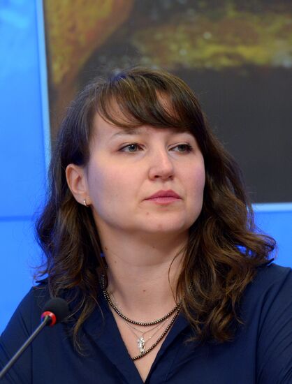 News conference timed to one year's anniversary of death of Andrei Stenin, Rossiya Segodnya photo correspondentA