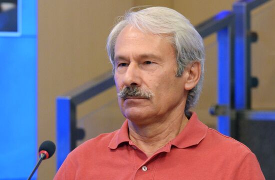 News conference timed to one year's anniversary of death of Andrei Stenin, Rossiya Segodnya photo correspondentA