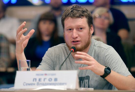 News conference timed to one year's anniversary of death of Andrei Stenin, Rossiya Segodnya photo correspondentA