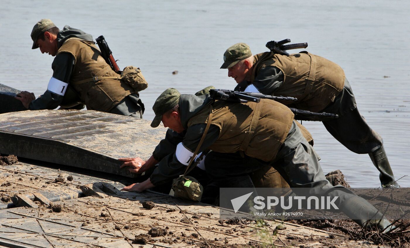 Tank units exercise of 5th Combined Arms Army of Eastern Military District