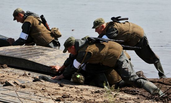 Tank units exercise of 5th Combined Arms Army of Eastern Military District
