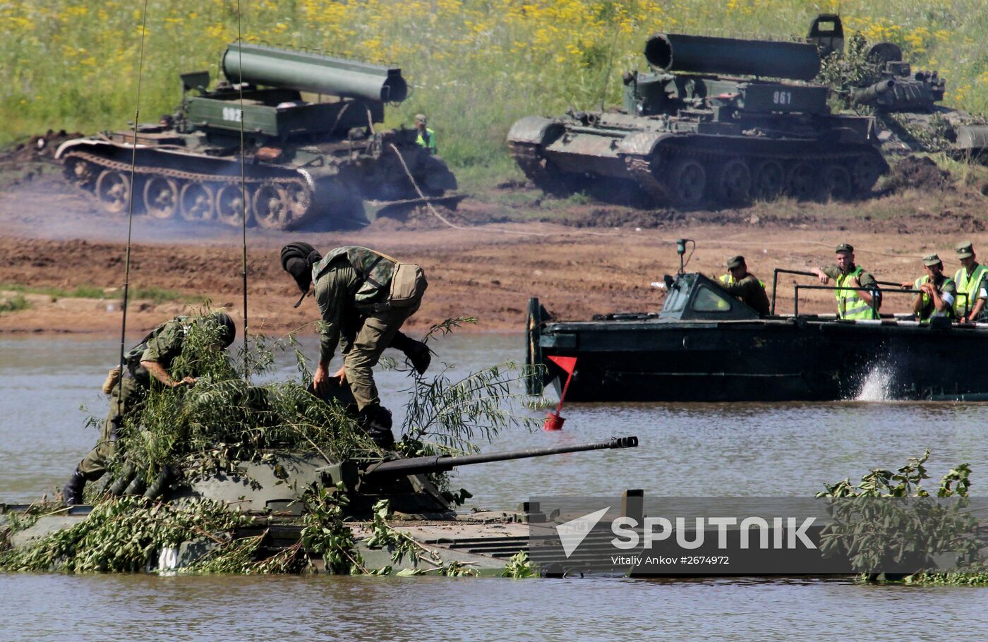 Tank units exercise of 5th Combined Arms Army of Eastern Military District