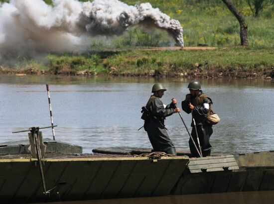 Tank units exercise of 5th Combined Arms Army of Eastern Military District