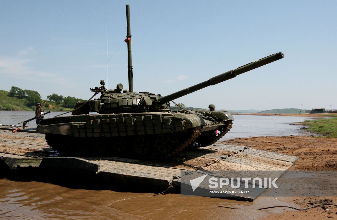Tank units exercise of 5th Combined Arms Army of Eastern Military District