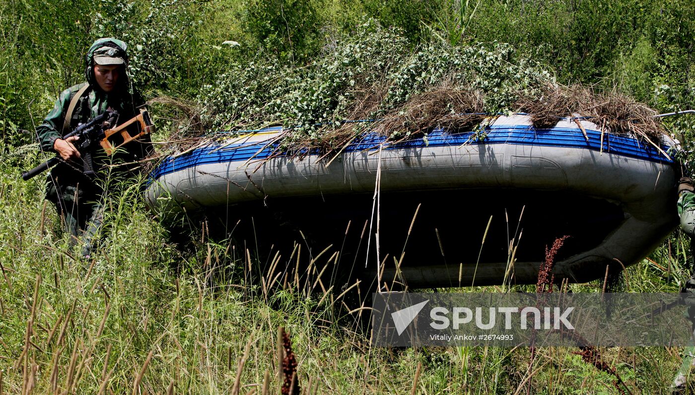 Tank units exercise of 5th Combined Arms Army of Eastern Military District