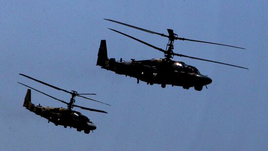 Tank units exercise of 5th Combined Arms Army of Eastern Military District