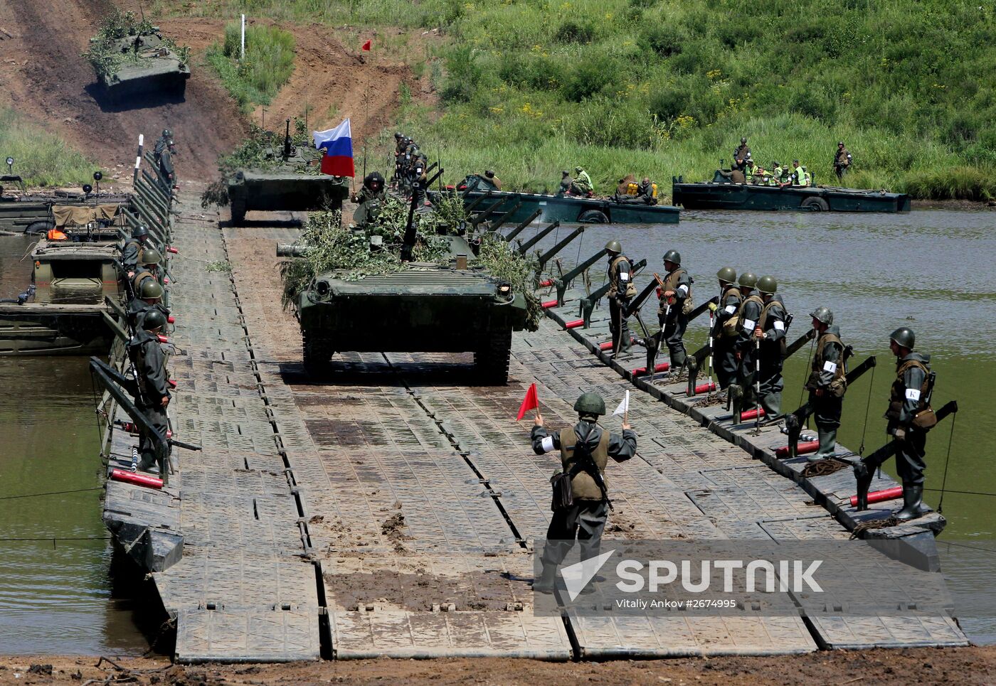 Tank units exercise of 5th Combined Arms Army of Eastern Military District