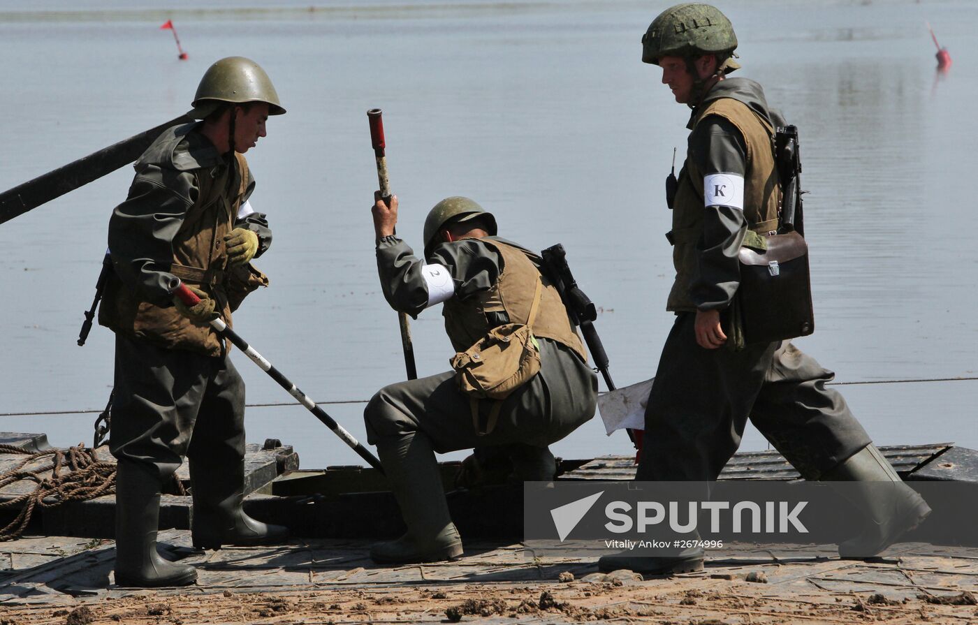 Tank units exercise of 5th Combined Arms Army of Eastern Military District