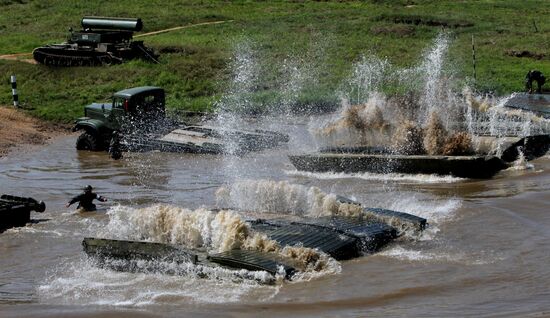 Tank units exercise of 5th Combined Arms Army of Eastern Military District