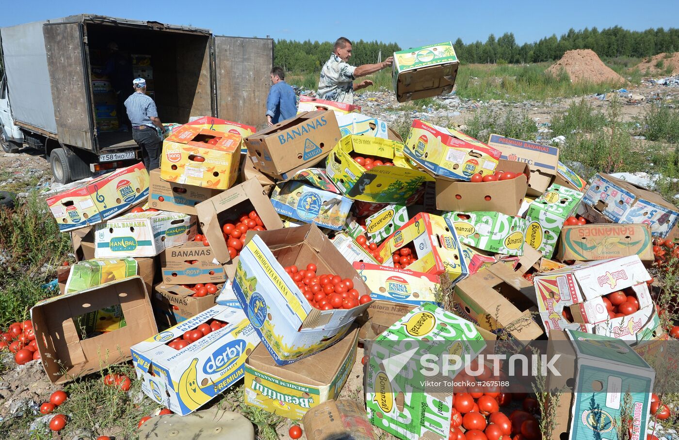 Sanctioned foods destroyed in Russia